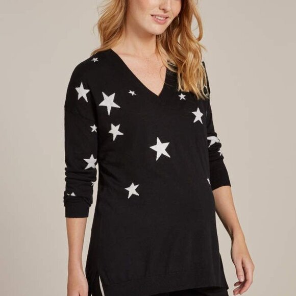 Isabella Oliver Maternity Star-Print Sweater 30368 - Picture 10 of 10